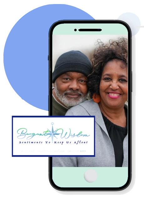 Buoyant Wisdom app on phone